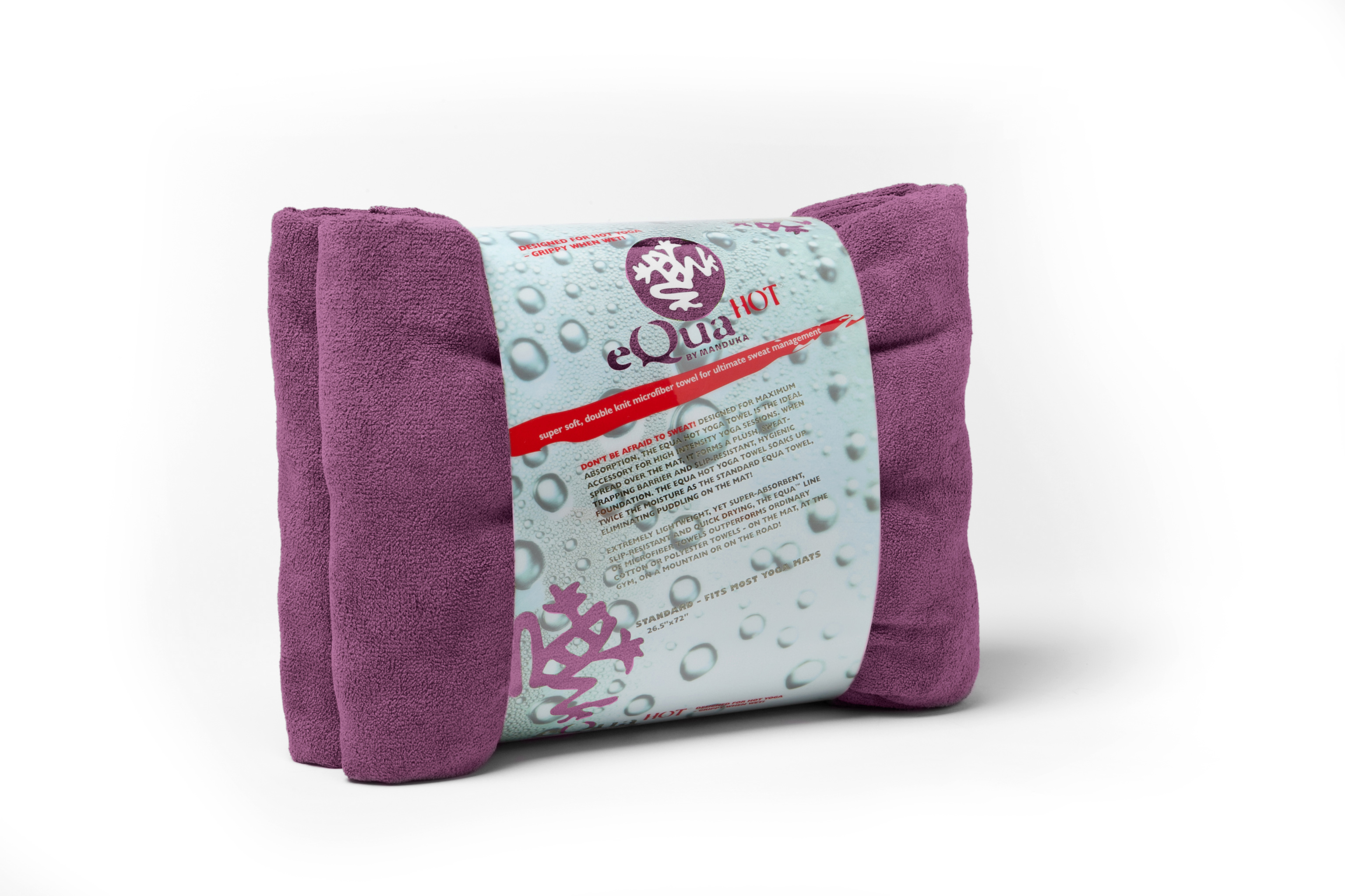 Manduka eQua Yoga Mat Towel, Non-Slip, Quick Drying Microfiber